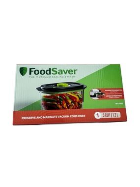 NEW FoodSaver Preserve & Marinate (1) 5 Cup Vacuum Container in Box